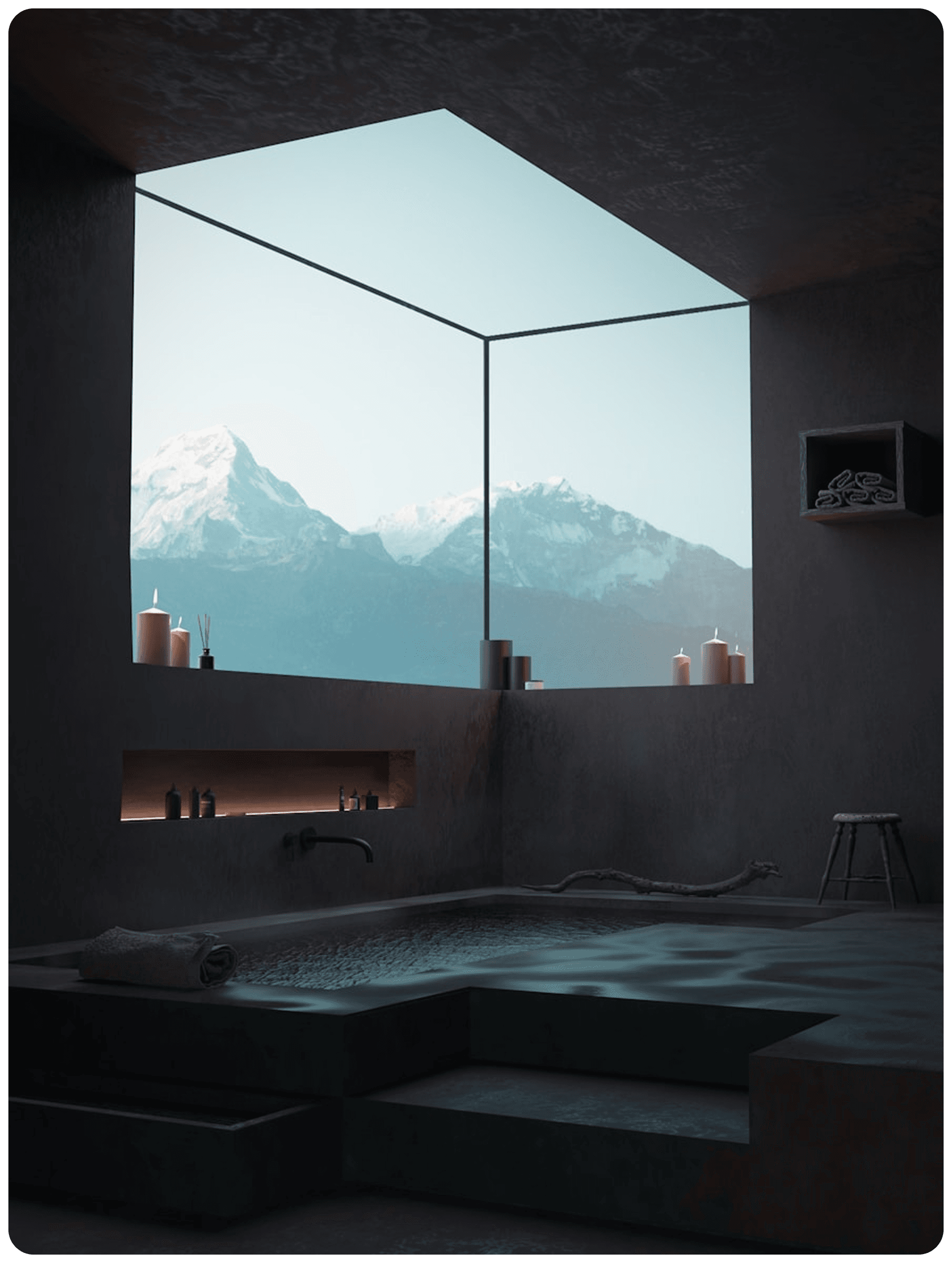 Serenity Suite with mountain view
